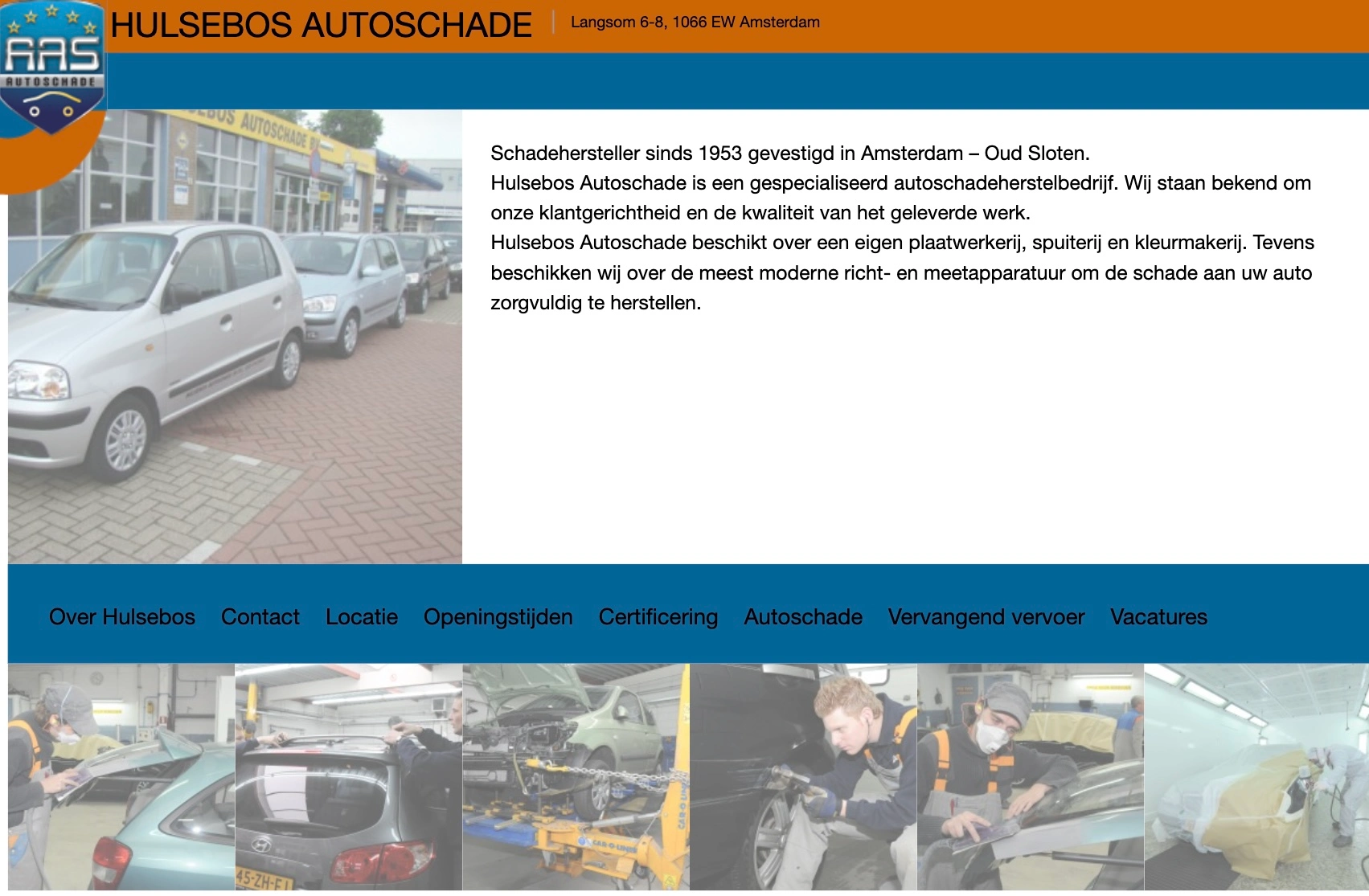 oude website hulsebos autoschade